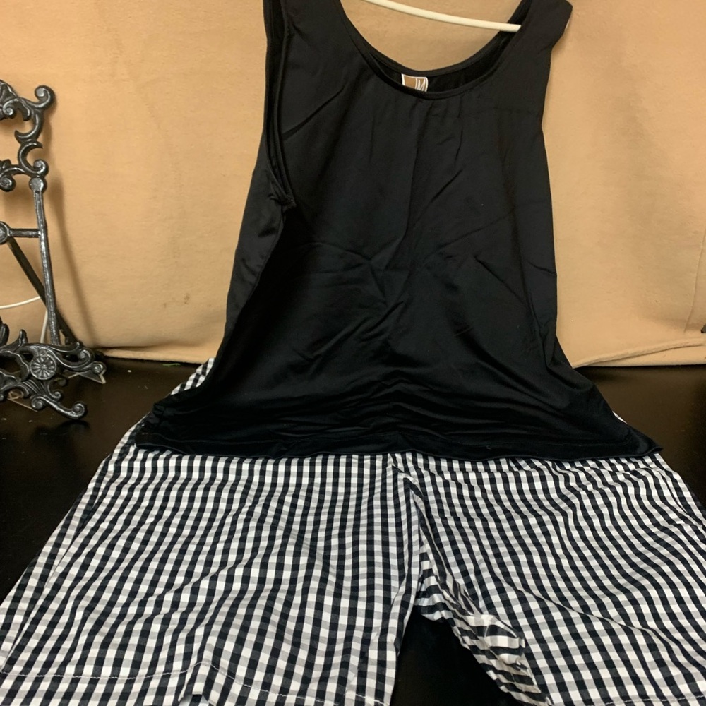 JM Collection Black and White Summer set
